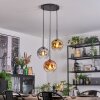 Ripoll Lampadario a sospensione, Lampada a sfera, Lampada a sospensione a cluster Cromo, Oro, Chiaro, Ramato, Grigio fumo, 3-Luci