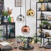 Ripoll Lampadario a sospensione, Lampada a sfera, Lampada a sospensione a cluster Cromo, Oro, Chiaro, Ramato, Grigio fumo, 3-Luci
