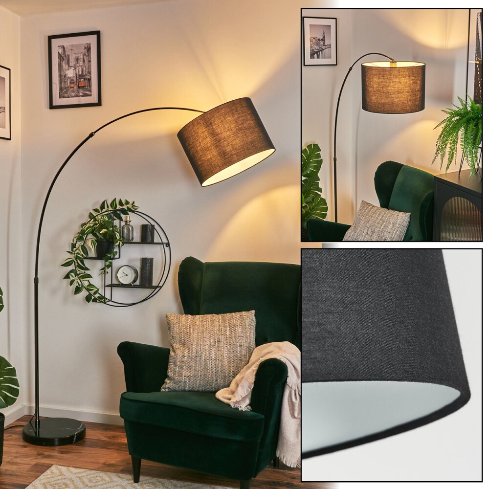 Bassagoda Lampada da terra Cromo, Nero, 1-Luce main product photo