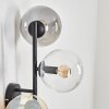 Gastor Lampada a sfera, Applique Ambrato, Chiaro, Grigio fumo, 3-Luci