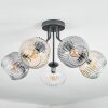 Ripoll Plafoniera, Lampada a sfera Ambrato, Chiaro, Grigio fumo, 5-Luci