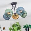 Koyoto Plafoniera, Lampada a sfera 52 cm Blu, Oro, Verde, 5-Luci