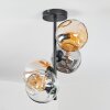 Ripoll Plafoniera, Lampada a sfera Ambrato, Chiaro, Grigio fumo, 4-Luci