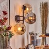 Koyoto Lampada a sfera, Applique Ambrato, Cromo, Grigio fumo, 3-Luci