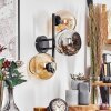 Koyoto Lampada a sfera, Applique Ambrato, Cromo, Grigio fumo, 3-Luci