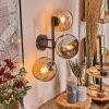 Koyoto Lampada a sfera, Applique Ambrato, Cromo, Grigio fumo, 3-Luci