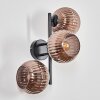 Koyoto Lampada a sfera, Applique Ramato, 3-Luci