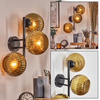 Koyoto Lampada a sfera, Applique Oro, 3-Luci