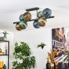 Koyoto Plafoniera, Lampada a sfera Blu, Oro, Verde, 8-Luci