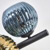 Koyoto Plafoniera, Lampada a sfera Blu, Oro, Verde, 8-Luci