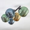 Koyoto Plafoniera, Lampada a sfera Blu, Oro, Verde, 5-Luci