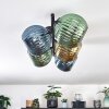 Koyoto Plafoniera, Lampada a sfera Blu, Oro, Verde, 5-Luci