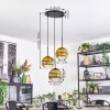 Koyoto Lampadario a sospensione, Lampada a sfera, Lampada a sospensione a cluster 30 cm Oro, Chiaro, 3-Luci