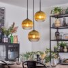 Koyoto Lampadario a sospensione, Lampada a sfera, Lampada a sospensione a cluster 30 cm Oro, Chiaro, 3-Luci