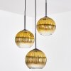 Koyoto Lampadario a sospensione, Lampada a sfera, Lampada a sospensione a cluster 30 cm Oro, Chiaro, 3-Luci