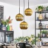 Koyoto Lampadario a sospensione, Lampada a sfera, Lampada a sospensione a cluster 30 cm Oro, 3-Luci Koyoto Lampadario a sospensione, Lampada a sfera, Lampada a sospensione a cluster 30 cm Oro, 3-Luci