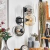 Koyoto Lampada a sfera, Applique Ambrato, Chiaro, Grigio fumo, 3-Luci