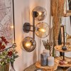 Koyoto Lampada a sfera, Applique Ambrato, Chiaro, Grigio fumo, 3-Luci