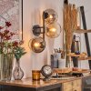 Koyoto Lampada a sfera, Applique Ambrato, Chiaro, Grigio fumo, 3-Luci