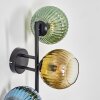 Koyoto Lampada a sfera, Applique Blu, Oro, Verde, Chiaro, 3-Luci