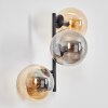 Gastor Lampada a sfera, Applique Ambrato, Grigio fumo, 3-Luci