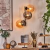 Gastor Lampada a sfera, Applique Ambrato, Grigio fumo, 3-Luci