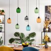 Moyrourkan Lampadario a sospensione, Lampada a sospensione, Lampada a sospensione a cluster LED Blu, Verde, Chiaro, Arancione, Grigio fumo, 1-Luce