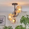 Ripoll Plafoniera, Lampada a sfera Ambrato, Chiaro, Grigio fumo, 4-Luci