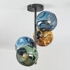 Ripoll Plafoniera, Lampada a sfera Blu, Oro, Verde, 4-Luci