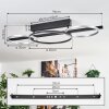 Jenar Plafoniera LED Nero, 1-Luce