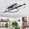 Jenar Plafoniera LED Nero, 1-Luce