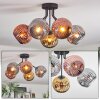 Ripoll Plafoniera, Lampada a sfera Cromo, Oro, Ramato, Grigio fumo, 5-Luci