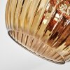 Ripoll Plafoniera, Lampada a sfera Cromo, Oro, Ramato, Grigio fumo, 5-Luci