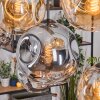Ripoll Lampadario a sospensione, Lampada a sfera, Lampada a sospensione Écru, Nero, 8-Luci