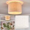 Bassagoda Plafoniera beige, Bianco, 1-Luce