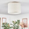 Bassagoda Plafoniera beige, Bianco, 1-Luce