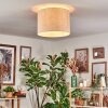 Bassagoda Plafoniera beige, Bianco, 1-Luce