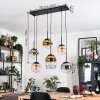 Gastor Lampadario a sospensione, Lampada a sfera, Lampada a sospensione Ambrato, Oro, Chiaro, Grigio fumo, 6-Luci