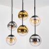 Gastor Lampadario a sospensione, Lampada a sfera, Lampada a sospensione Ambrato, Oro, Chiaro, Grigio fumo, 6-Luci