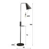 Terwispel Lampada da terra Antracite, 1-Luce