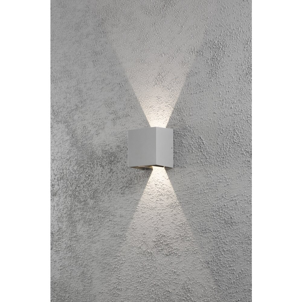 Konstsmide Cremona Applique LED Grigio, 2-Luci main product photo
