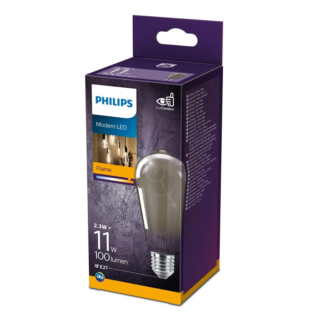 Philips Modern LED E27 2,3 Watt 1800 Kelvin 136 Lumen main product photo