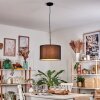 Soungou Lampadario a sospensione, Lampada a sospensione Nero, Bianco, 1-Luce