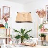Ramila Lampadario a sospensione, Lampada a sospensione Écru, Nero, 1-Luce