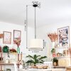 Bassagoda Lampadario a sospensione, Lampada a sospensione beige, Bianco, 1-Luce