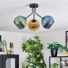 Koyoto Plafoniera, Lampada a sfera 42 cm Blu, Oro, Verde, Chiaro, 3-Luci