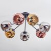 Ripoll Plafoniera, Lampada a sfera Cromo, Oro, Ramato, Grigio fumo, 7-Luci