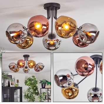 Ripoll Plafoniera, Lampada a sfera Cromo, Oro, Ramato, Grigio fumo, 7-Luci Ripoll Plafoniera, Lampada a sfera Cromo, Oro, Ramato, Grigio fumo, 7-Luci