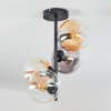 Gastor Plafoniera, Lampada a sfera 32 cm Ambrato, Chiaro, Grigio fumo, 4-Luci