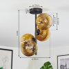 Koyoto Plafoniera, Lampada a sfera 32 cm Oro, Chiaro, 4-Luci